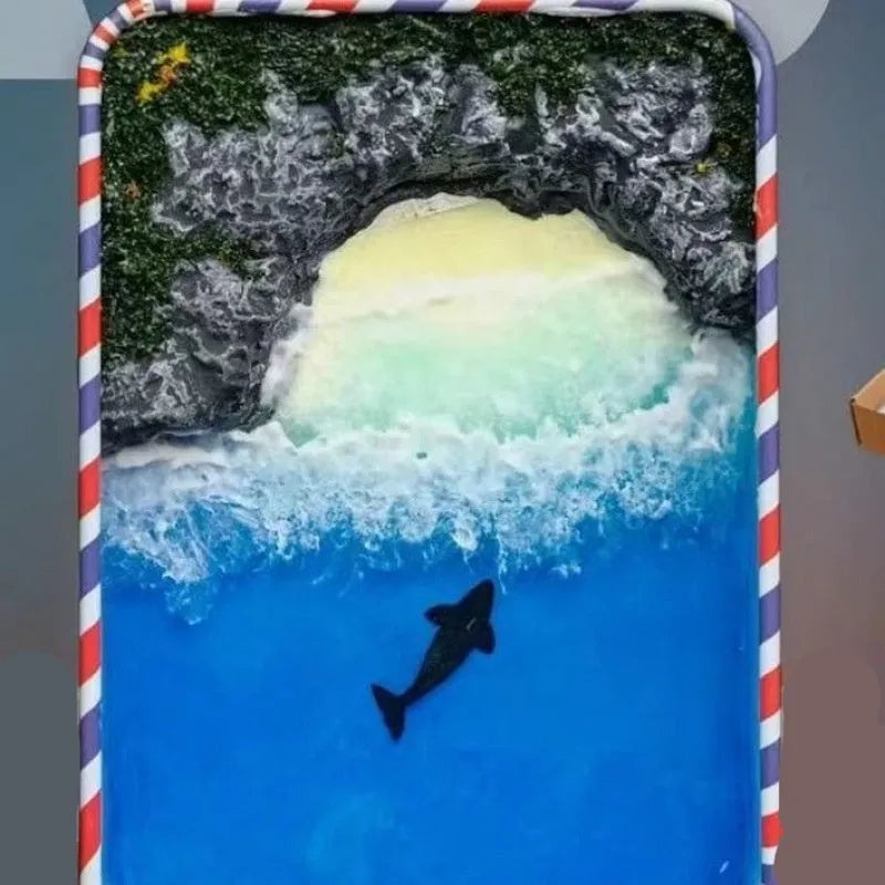 DIY marine landscape handmade model ornament crafted from bamboo for aquarium decoration