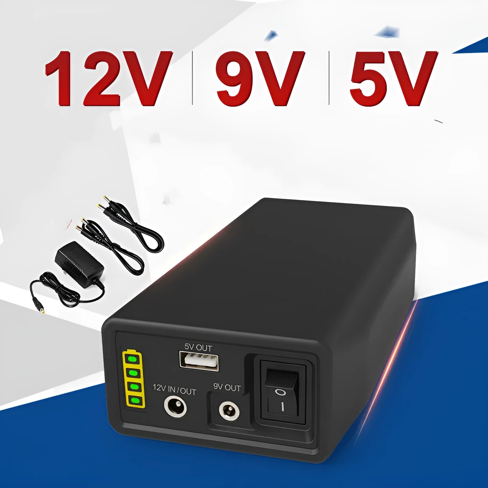 LF4100 lithium iron phosphate battery unit with charger and connection cables