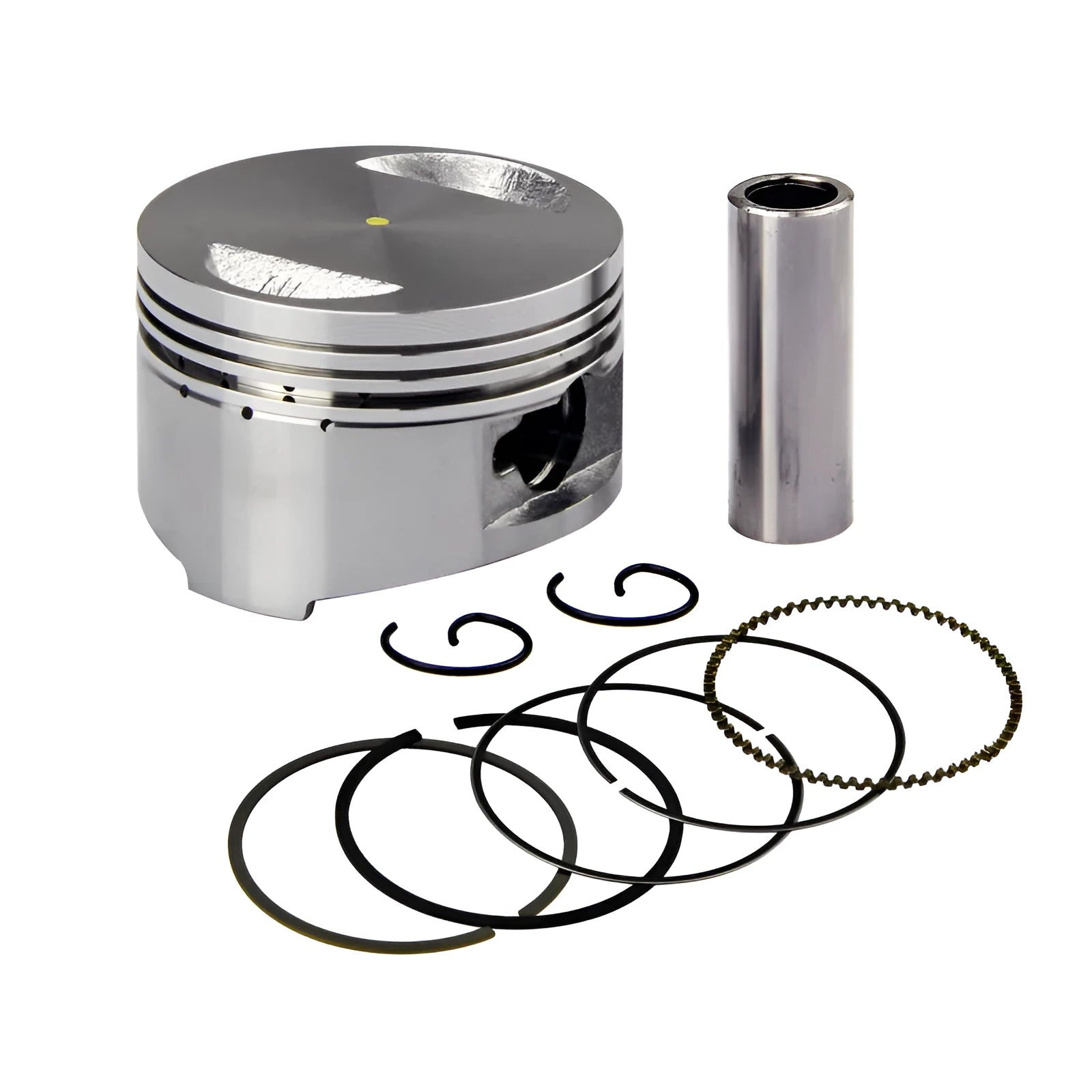 GY6 125cc scooter engine piston kit with 57mm cylinder diameter
