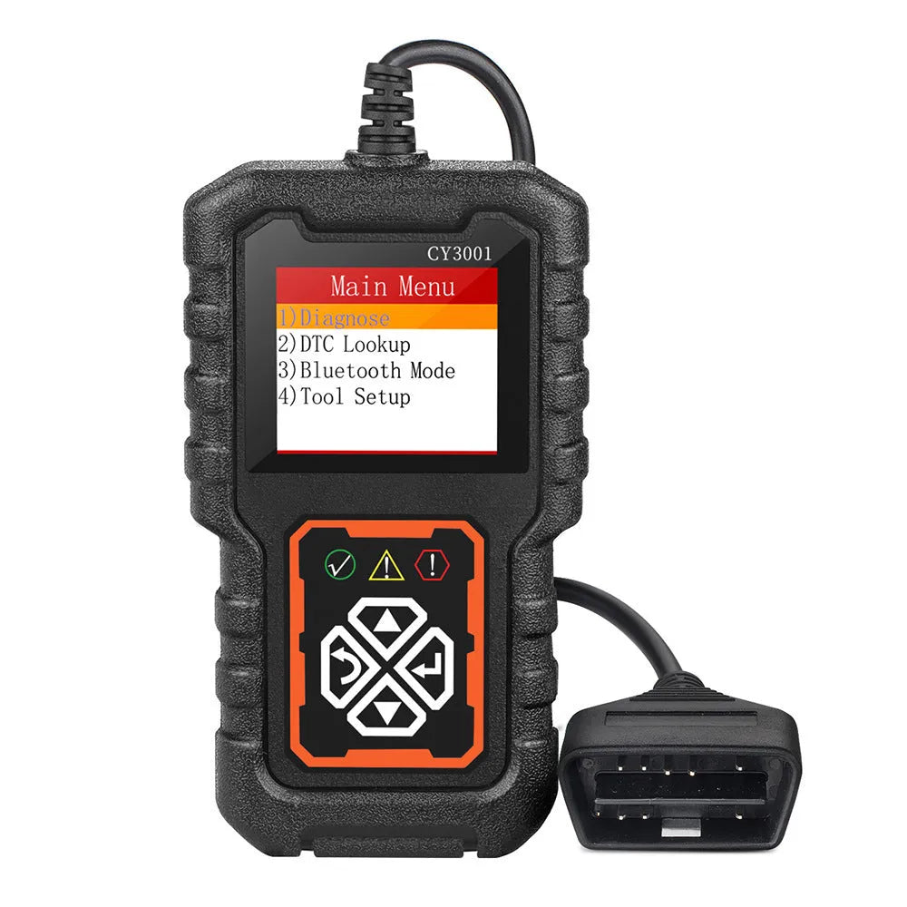 Black handheld automobile malfunction diagnosis instrument code reading analysis decoder for general vehicles