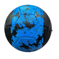 No 5 PVC machine-sewn football in red and black for training and outdoor play