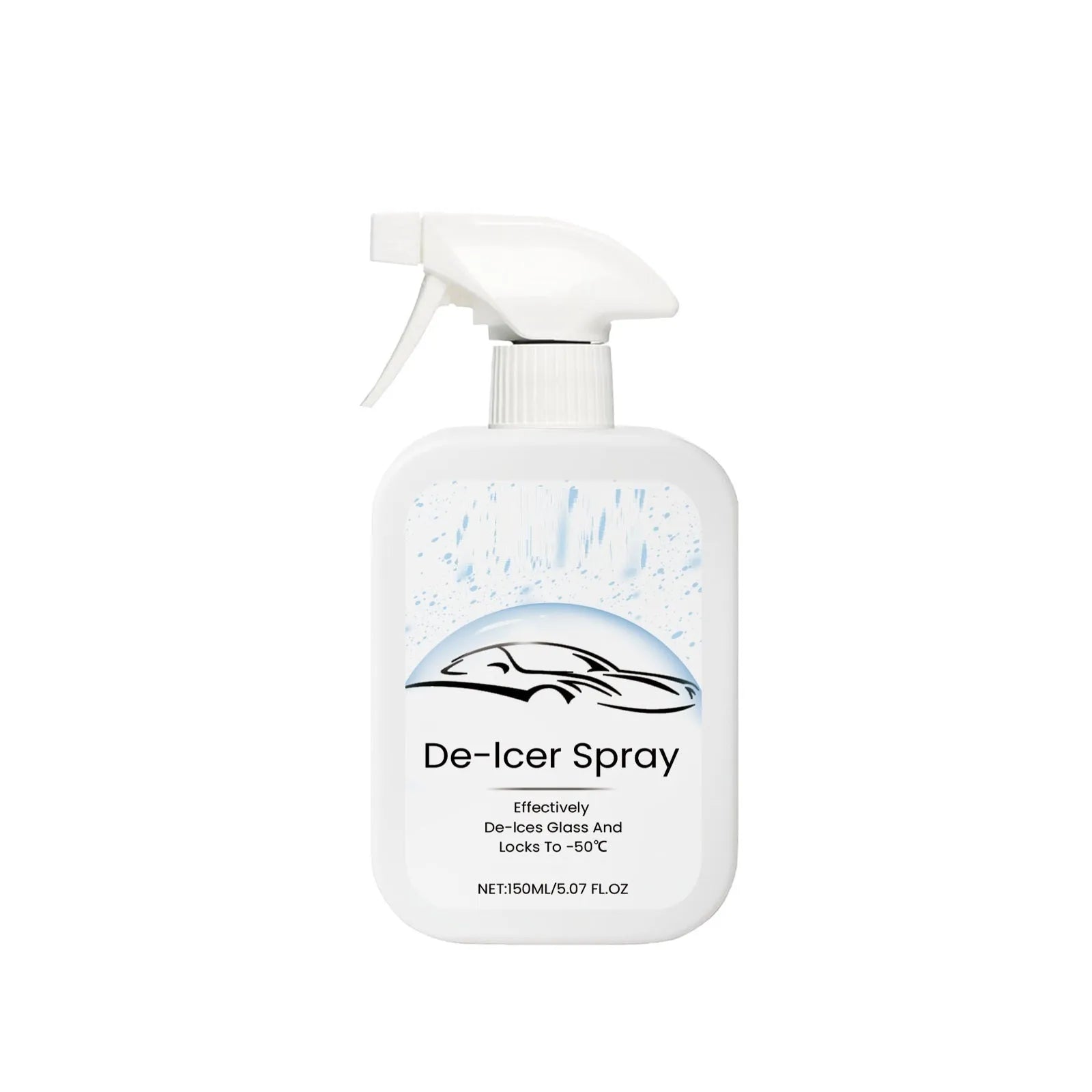 150ml car windscreen de-icer spray bottle for frost and ice removal