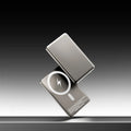 Gun grey magnetic wireless power bank with 10000mAh capacity and ultra-thin 9mm alloy design