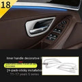 Four ABS stainless steel decorative strips for BMW 5 Series interior handles