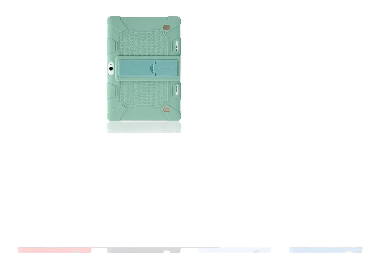 Little Overlord H10 Pro M20 10.1-inch silicone tablet case in multiple colours with built-in stand.