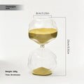 Nordic home borosilicate glass sand clock timer with special-shaped design and coloured sand