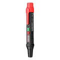 Digital display brake fluid tester pen in colour box packaging with batteries and manual.