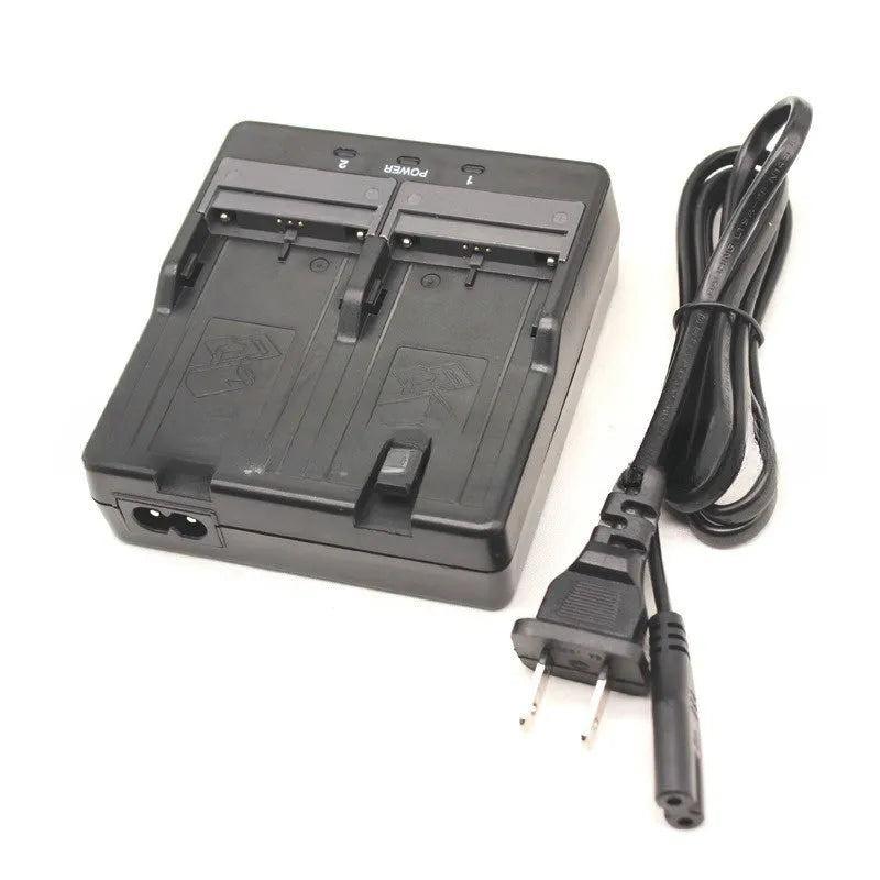 CDC68D dual charger for total station instrument lithium batteries in black with power cord