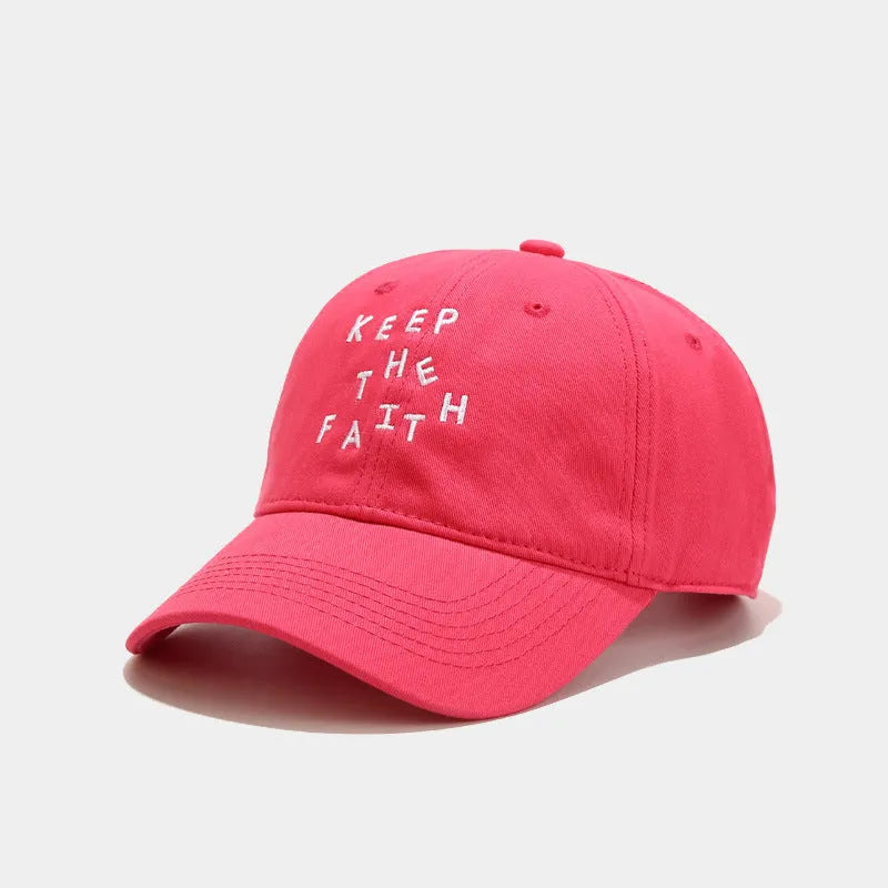 Men's beige cotton baseball cap with adjustable strap and dome crown on a white background.