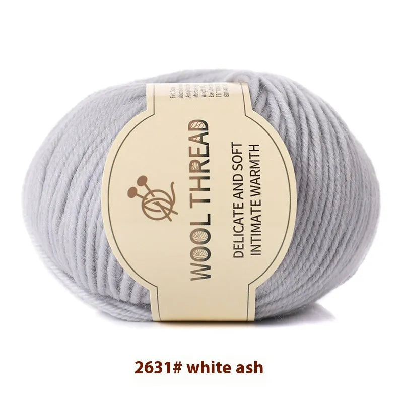A single roll of hand-knitting wool yarn in a colour choice from over 30 options, for making baby clothes.