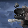 Wireless Bluetooth headset in-ear design i113 Black with USB charging cable