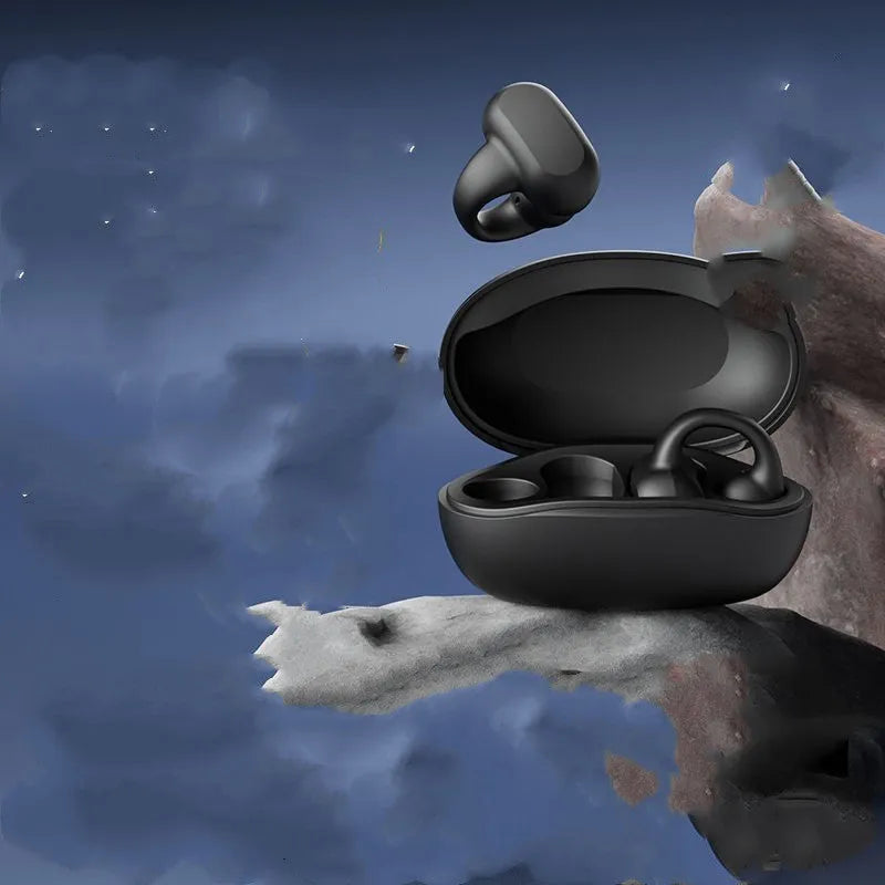 Wireless Bluetooth headset in-ear design i113 Black with USB charging cable