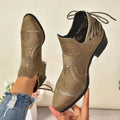 Women's plus size mid-calf boots in black, available in sizes 36 to 43