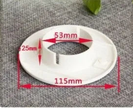 Plastic air conditioning hole cover kit with blocking caps, vent covers, and sealing glue.