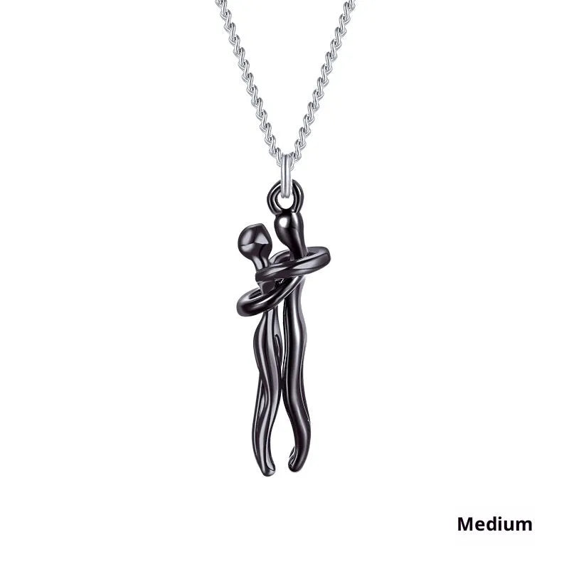 Copper collarbone pendant necklace with electroplated finish