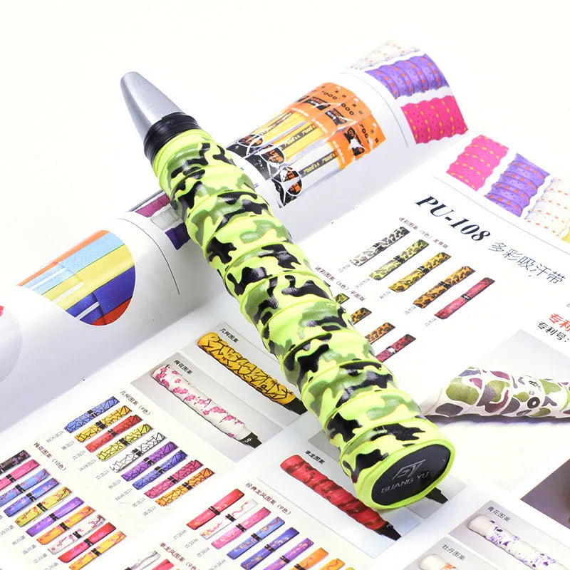 PU camouflage pattern hand gel sweat band winding tape in multiple colour options for sports equipment grip