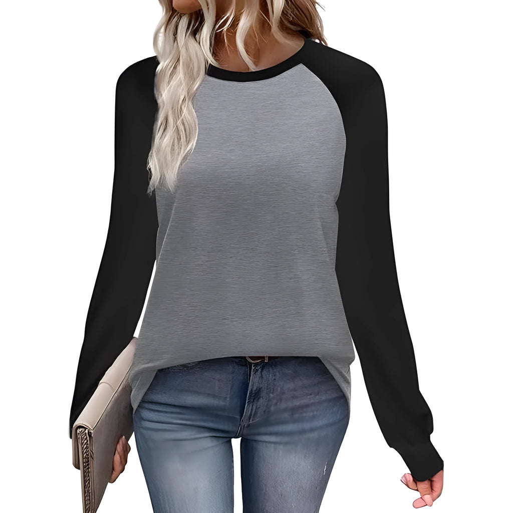 Long sleeve round neck T-shirt in polyester fabric available in multiple colours and sizes