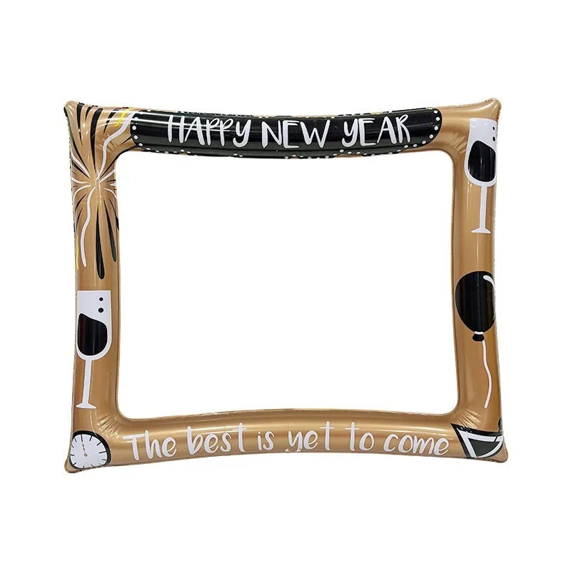 PVC inflatable Christmas photo frame creative photography prop for holiday events
