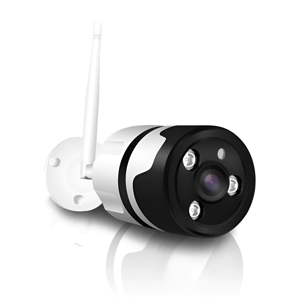 BC56-L6 outdoor Internet HD camera in white with 185° fisheye lens and TF card slot