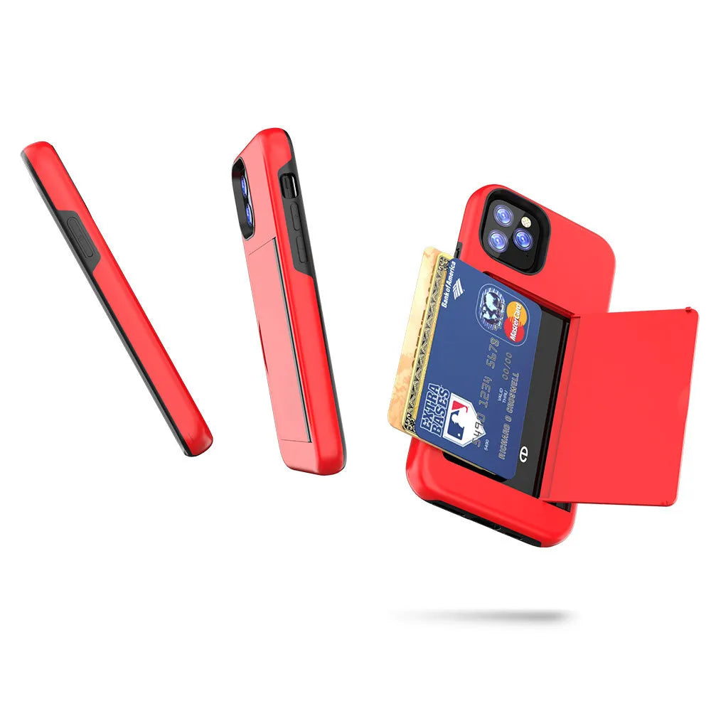 Simple solid-colour TPU and PC back cover case for iPhone 11, 11 Pro, and Pro Max in six colour options.