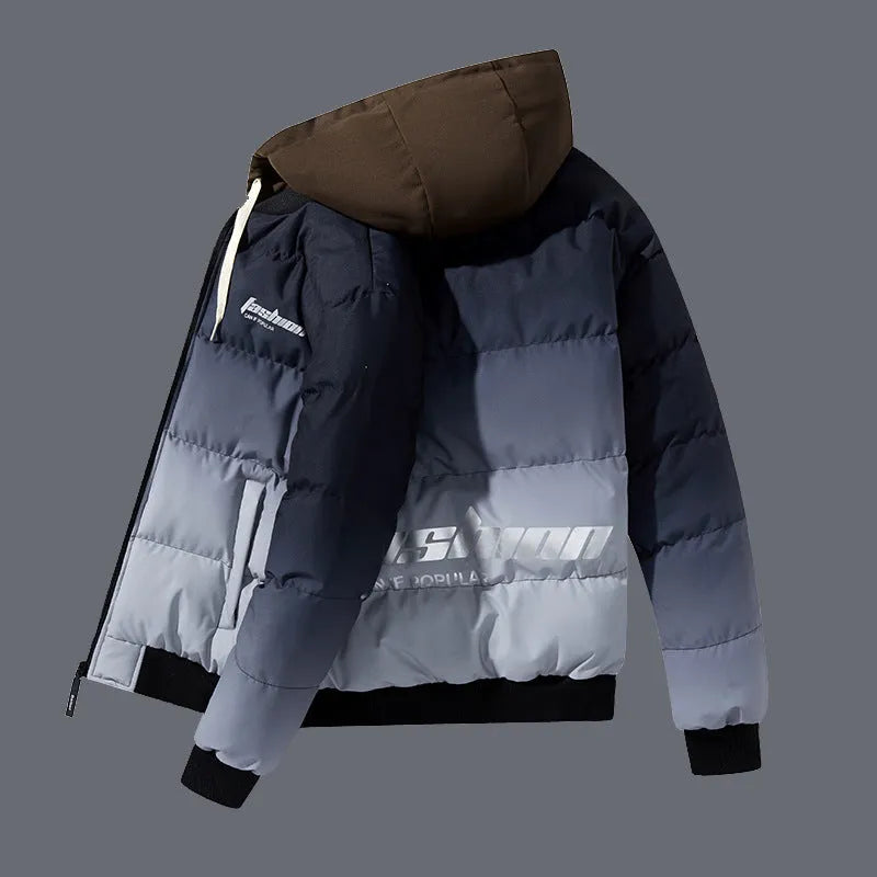 Corduroy winter jacket for teenagers and adults in red, green, khaki, grey, dark green or brown, sizes L to 4XL