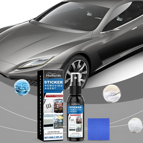 Automobile sticker remover 100ml bottle with microfibre square towel