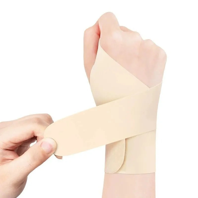 Adjustable athletic wristguards for sports wrist support in black and skin colours