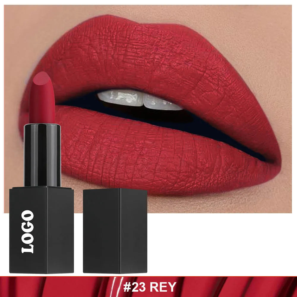 Matte finish lipstick in waterproof formula with 24 shade options