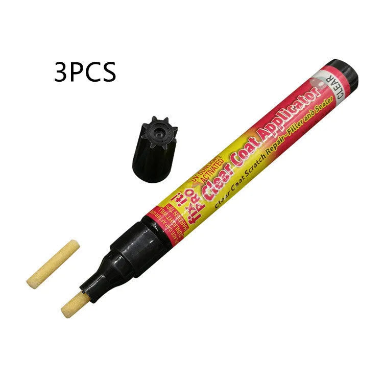Transoceanic car paint pen aluminium tube scratch repair filler on a car surface