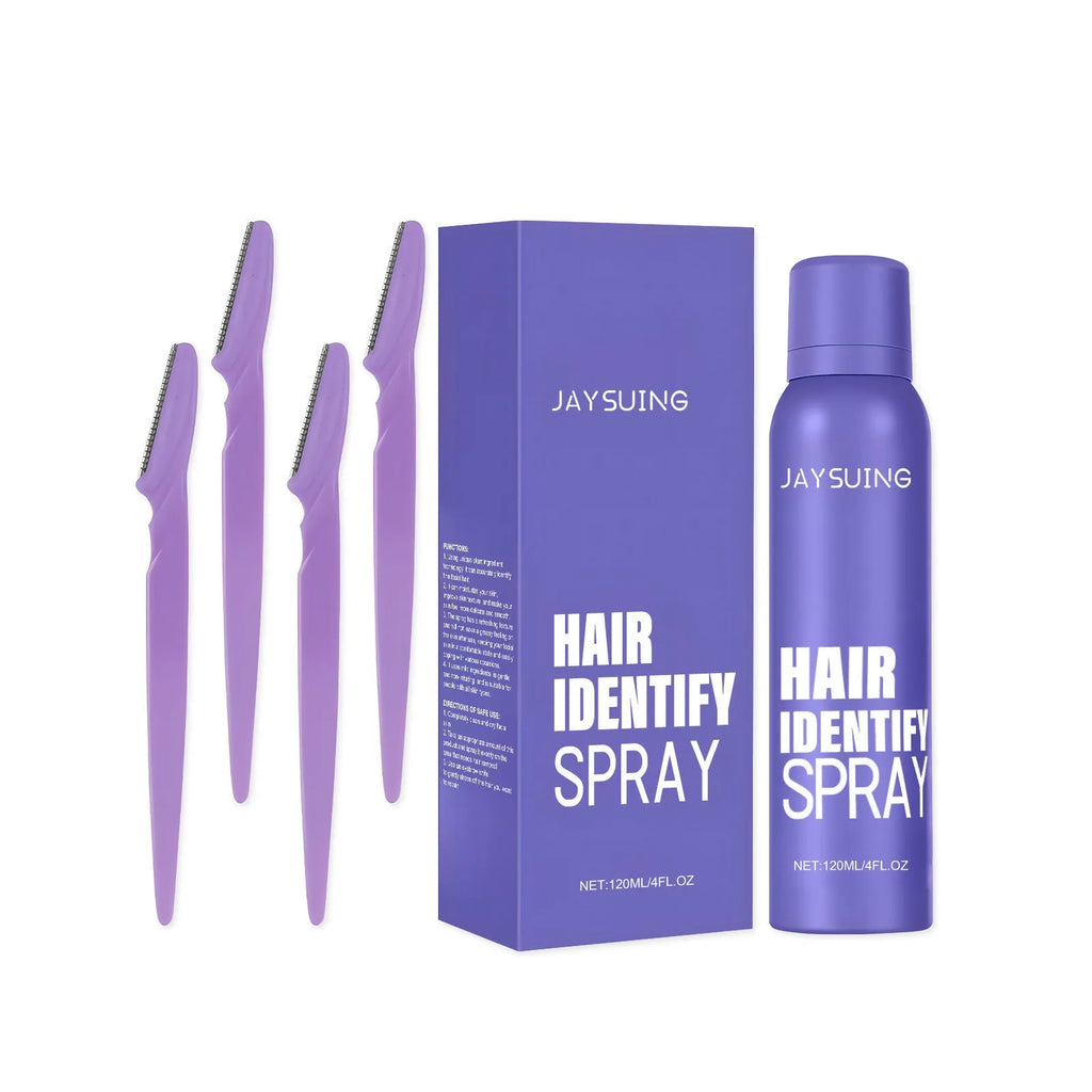 120ml portable hair removal spray bottle with non-irritating formula containing botanical extracts