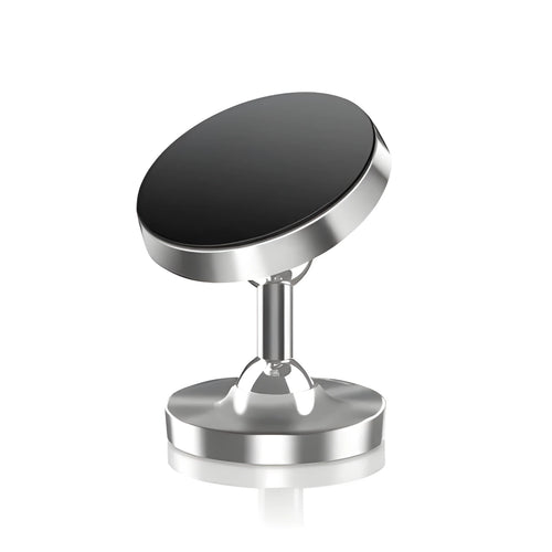 360 rotating magnetic car phone holder with suction cup base and metal plate in black colour