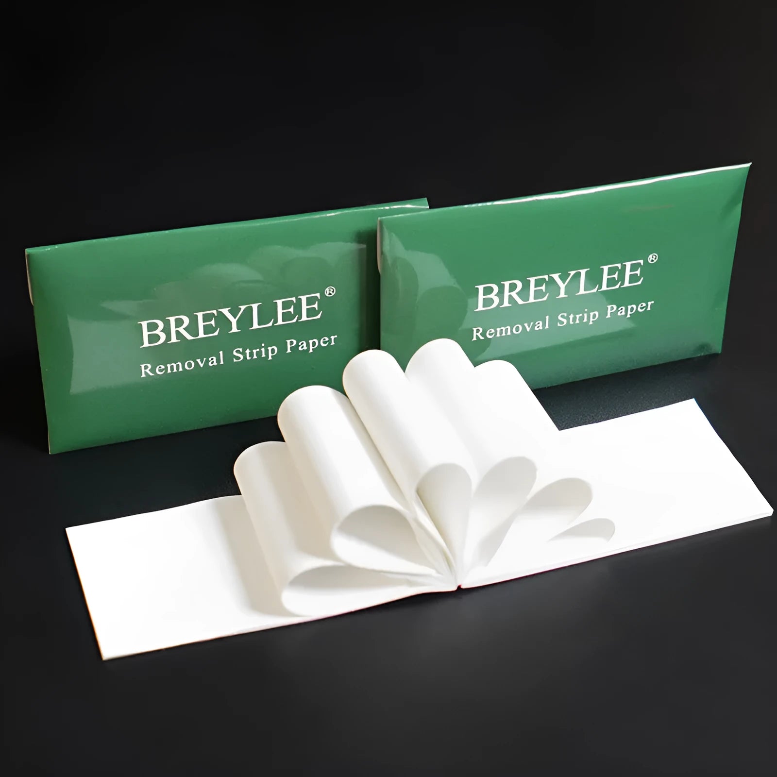 BREYLEE nasal mask paper pack with 100 sheets measuring 7.8 by 12.5 centimetres
