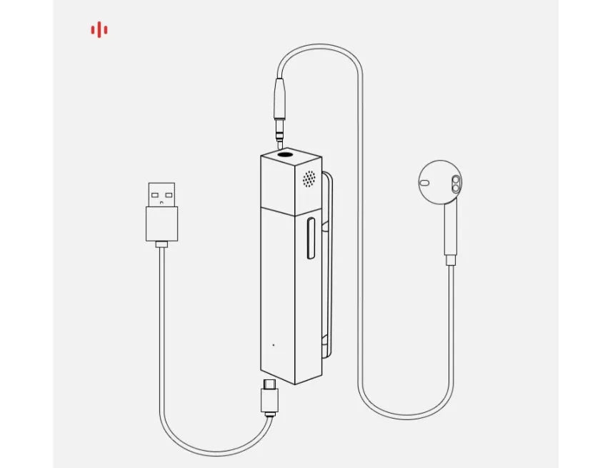 Short video recording wireless smartmike+ microphone in Black with omnidirectional pickup and noise reduction