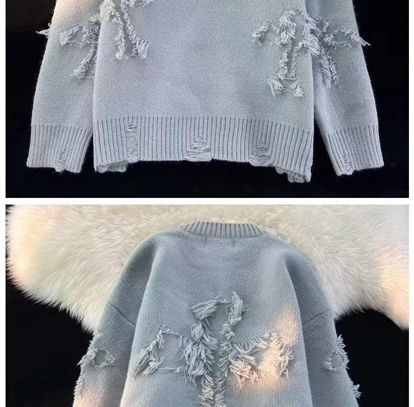 Men's autumn winter ripped hoodie in polyester, available in apricot, black, and gray, sizes M to 3XL