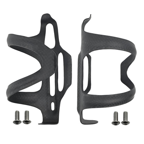 Toray T700 all-carbon fibre side-pull bicycle water bottle cage in black.