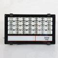 Angel Eyes black LED stadium projection lights with aluminium alloy housing and tempered glass lampshade