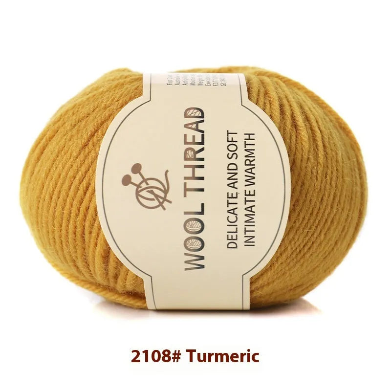 A single roll of hand-knitting wool yarn in a colour choice from over 30 options, for making baby clothes.