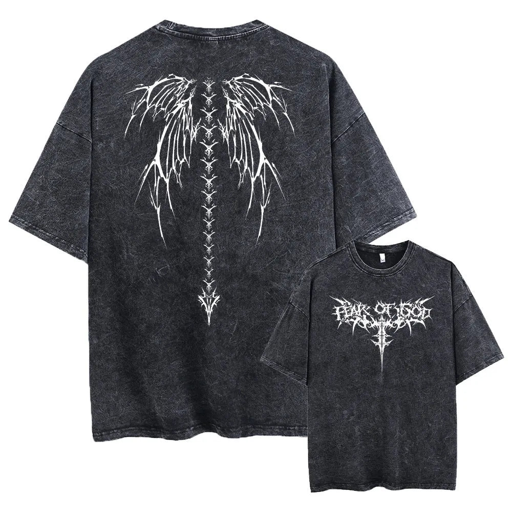 Men's oversized loose fit cotton t-shirt with drop-shoulder sleeves in various colours