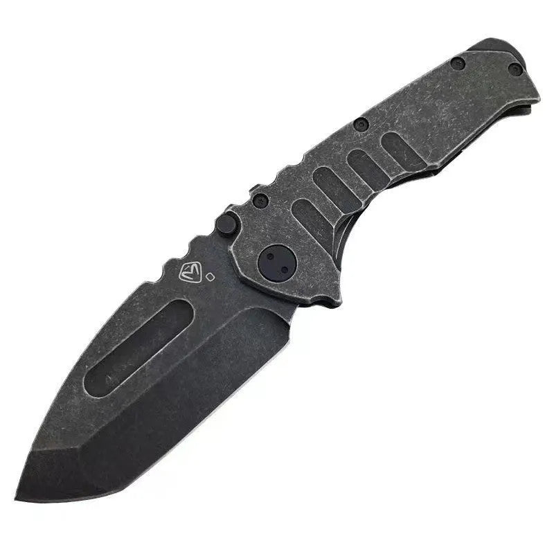 Outdoor folding knife with D2 steel blade, 9 cm blade length, 22 cm overall length, 907 style, folded
