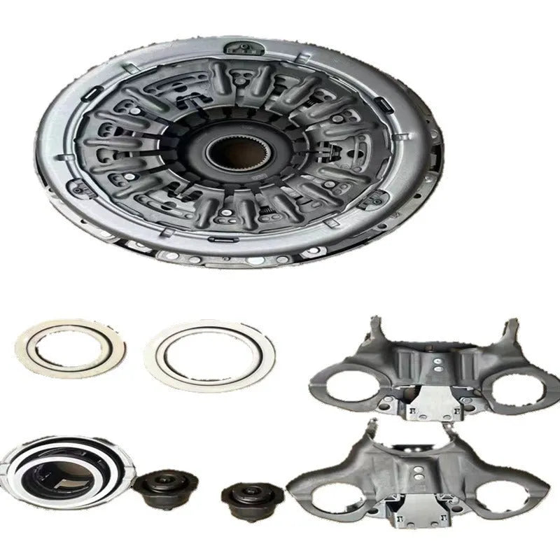 6DCT250 dual clutch and kit assembly with automatic clutch and pickling plate construction on white background