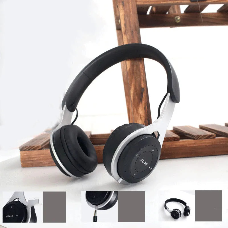 New binaural wireless headset in Black with Bluetooth 5.0 stereo sound