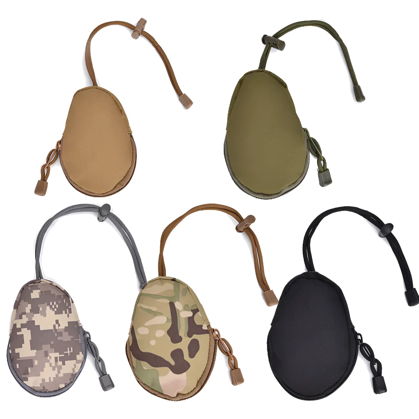 Outdoor Oxford cloth key bag with telescopic rope measuring 13cm by 8cm