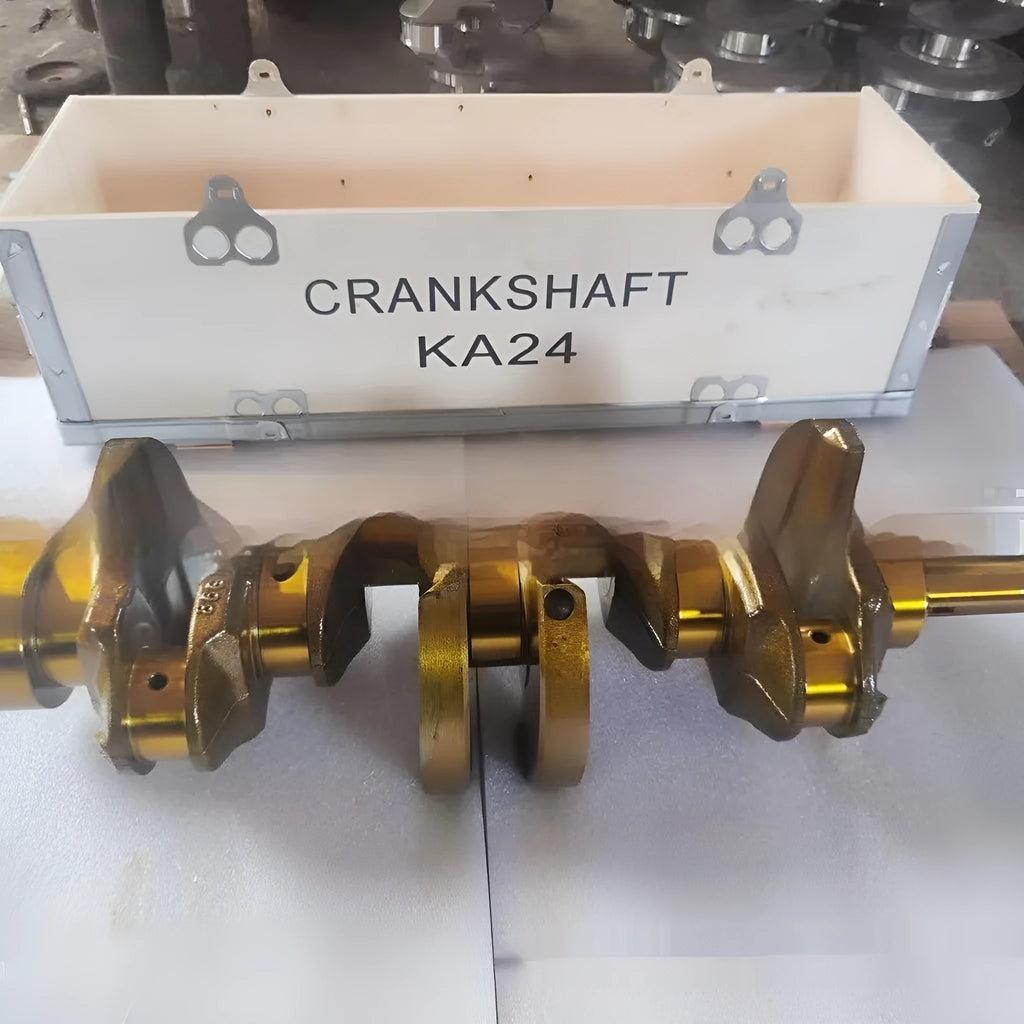 Alloy crankshaft for Nissan KA24 engine automotive replacement part