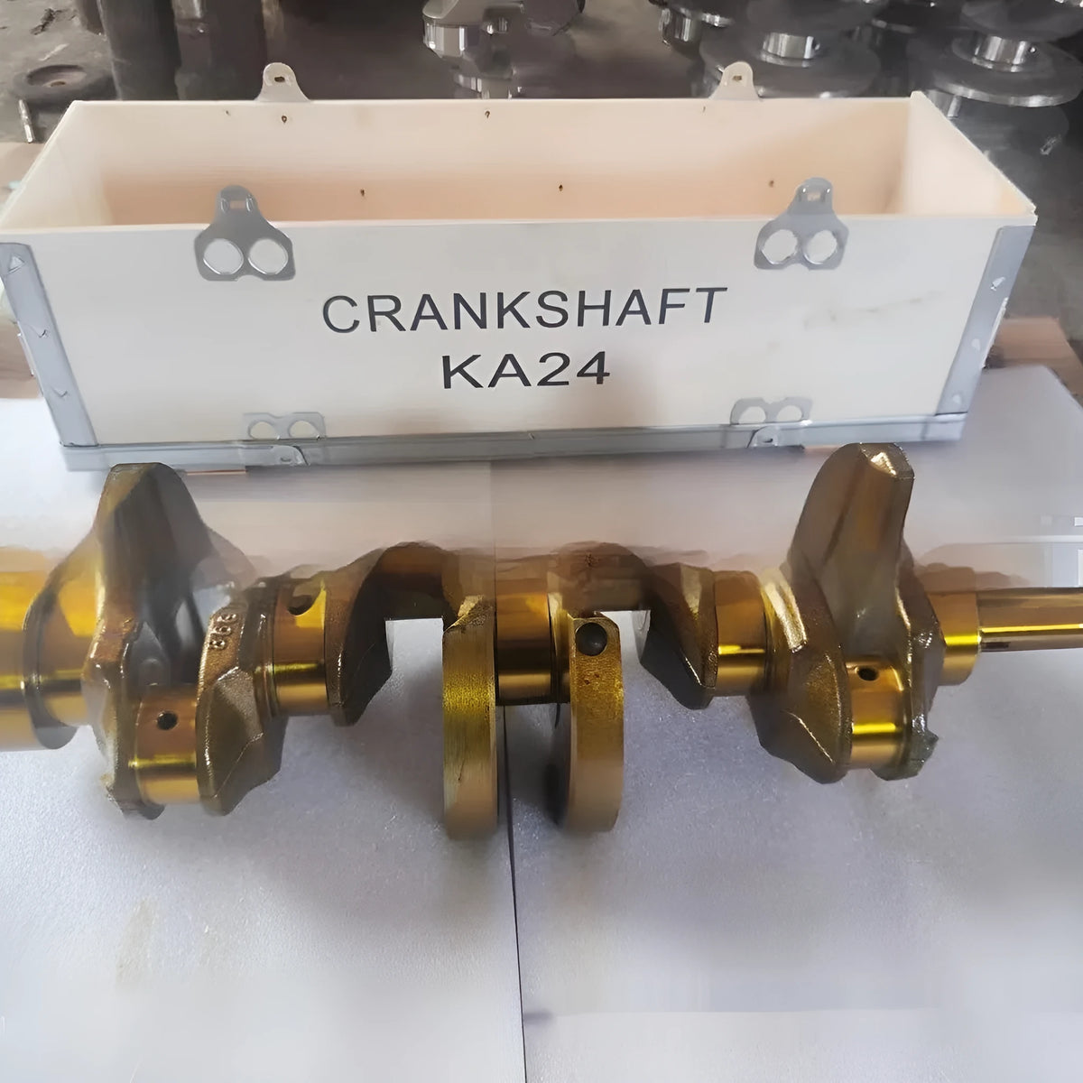 Alloy crankshaft for Nissan KA24 engine automotive replacement part