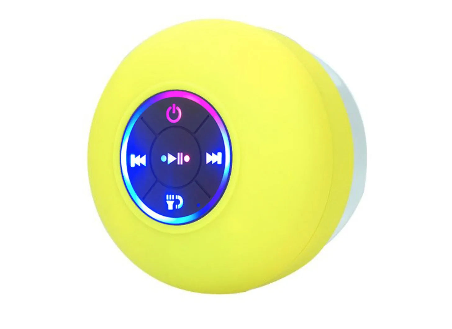 BTS07 large waterproof Bluetooth speaker with suction cup and light in six colour options.