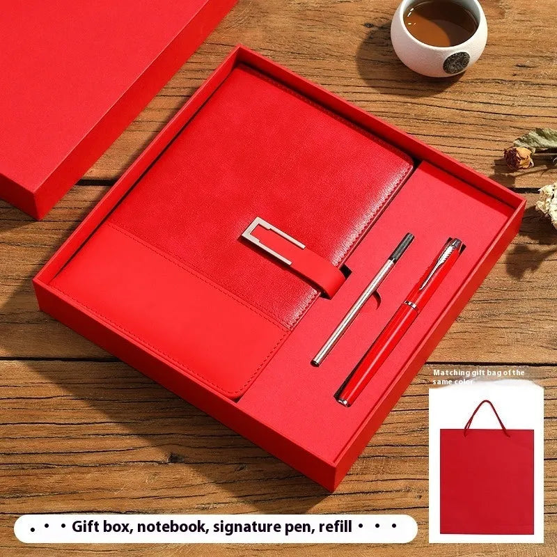 A5 soft leather notebook in business brown colour with wood-free paper pages