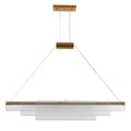 Modern glass pendant lamp with iron body for restaurant or bar lighting
