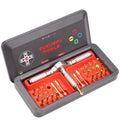 30-piece ratchet screwdriver combination set with aluminium alloy handle and assorted bits
