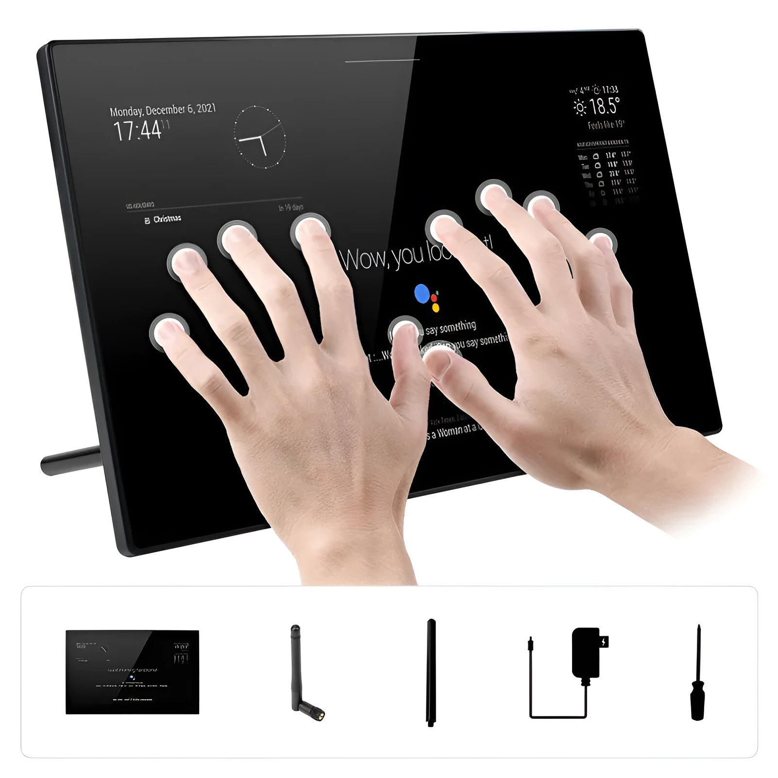 13.3-inch integrated touch display with Raspberry Pi CM4 for voice assistant smart mirror projects