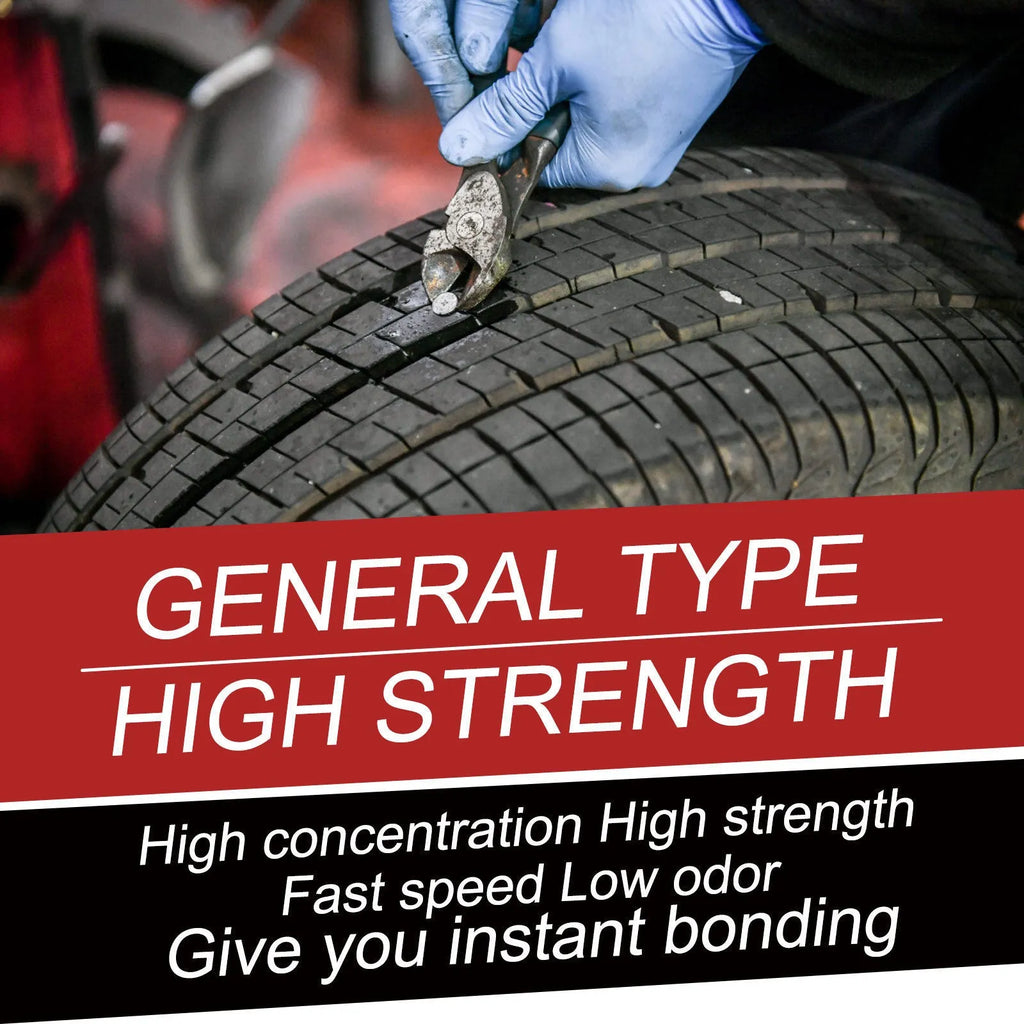 30ml tube of tyre repair glue adhesive sealant for puncture and crack repairs.